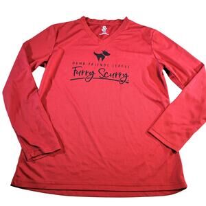 Greenlayer Women’s XL Red Furry Scurry Long Sleeve Shirt Denver Colorado